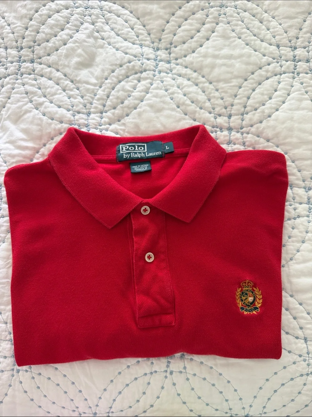 Polo by Ralph Lauren Red Embroidered Crest Polo
